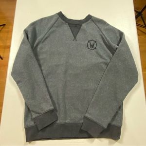 Blizzard World of Warcraft Crewneck Fleece Sweatshirt XL Dark Grey Very Good